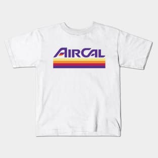 Vintage Air Cal airline logo Kids T-Shirt